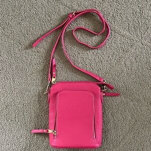 Pink crossbody bag